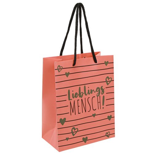 Floristik24 Gift bag with hearts &quot;Favorite person&quot; paper 18×10×23cm