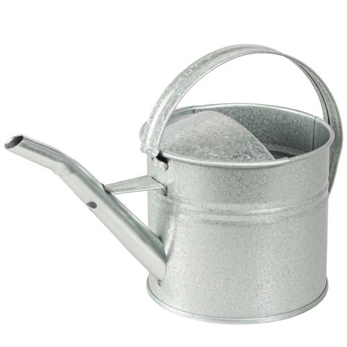 Floristik24 Watering Can Metal Decoration Vintage Silver 30×13×14cm 1.25l