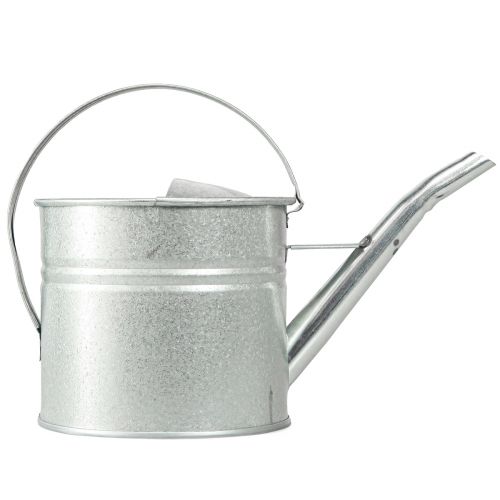 Product Watering Can Metal Decoration Vintage Silver 30×13×14cm 1.25l