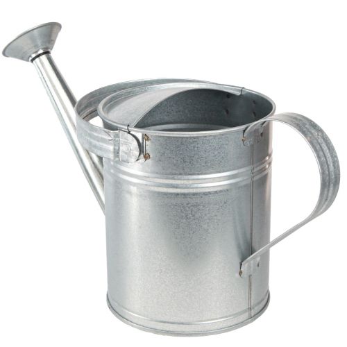 Product Decorative Watering Can Retro Design Metal Silver 42x15.5x27cm