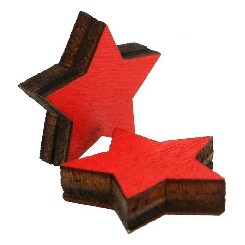 Product Glass with stars red 9cm