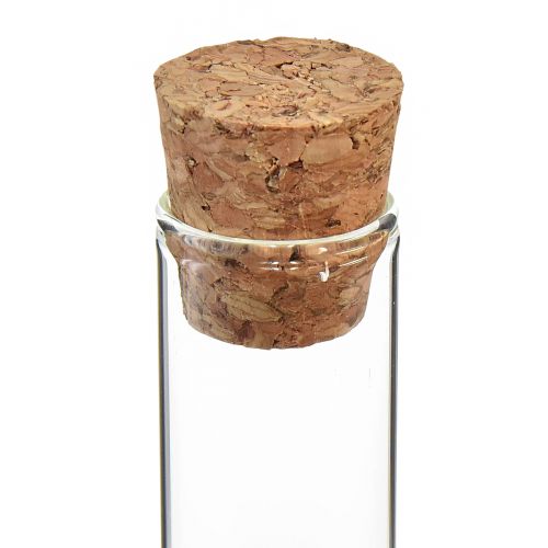 Product Test tube decorative glass tubes cork mini vases H13cm 24 pcs