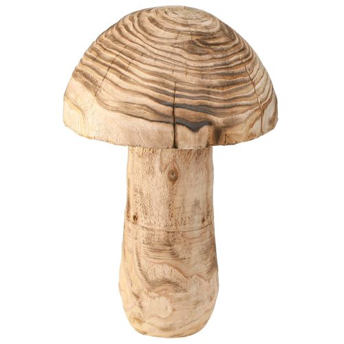 Large wooden mushroom decoration mushroom wood Paulownia Ø21cm H33cm