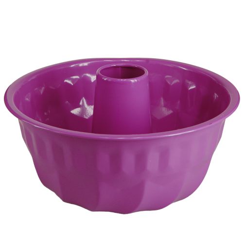 Bundt cake pan metal decorative cake pan purple Ø23cm H12cm