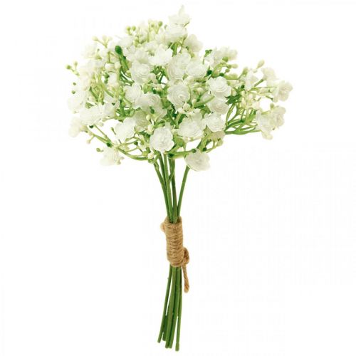 Product White gypsophila artificial L30cm 12 pcs