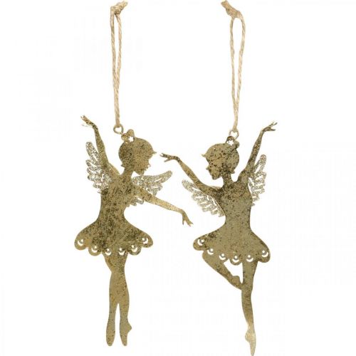 Product Elf decoration Christmas decoration for hanging pendant golden 4pcs