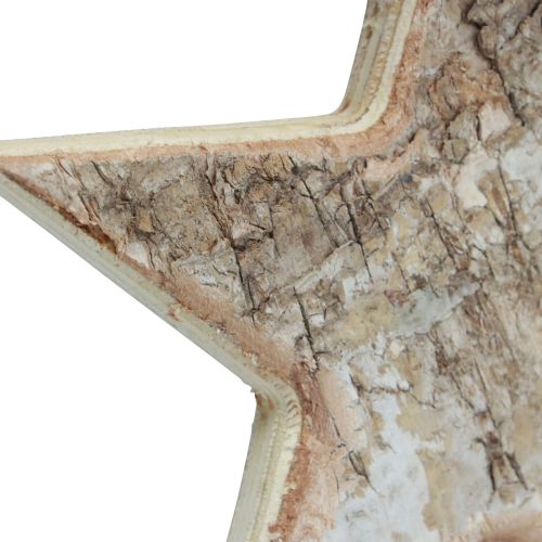 Product Wooden stars decorative decorative hanger rustic decorative wood Ø15cm