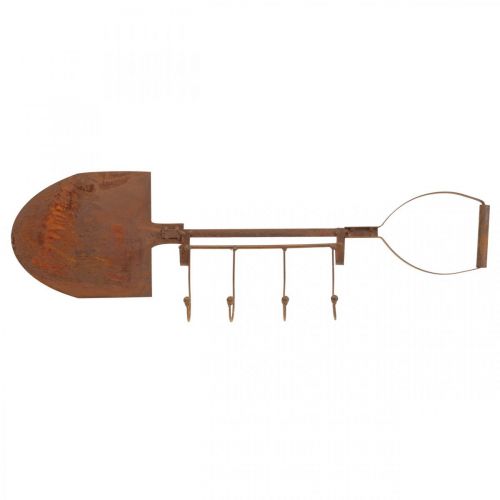 Product Hook strip patina decoration shovel garden decoration 4 hooks 62cm