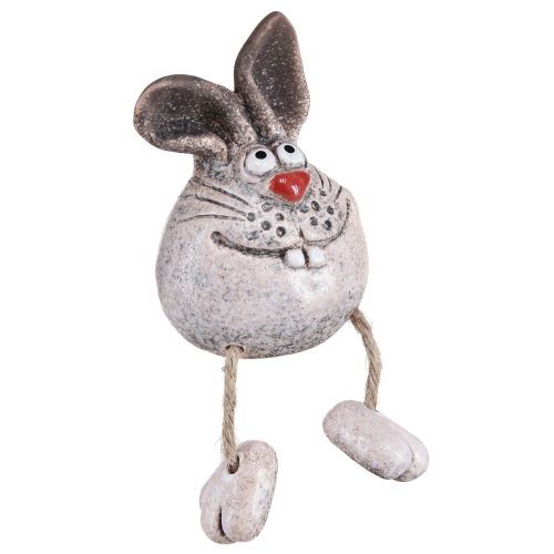 Rabbit Ceramic Decoration Rabbit Edge Stool 6.5×7×9.5cm 3 pcs