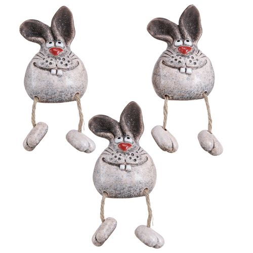 Product Rabbit Ceramic Decoration Rabbit Edge Stool 6.5×7×9.5cm 3 pcs