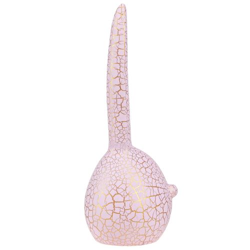 Product Bunny Head Decoration Easter Pink Gold Crackle 10x11x28cm