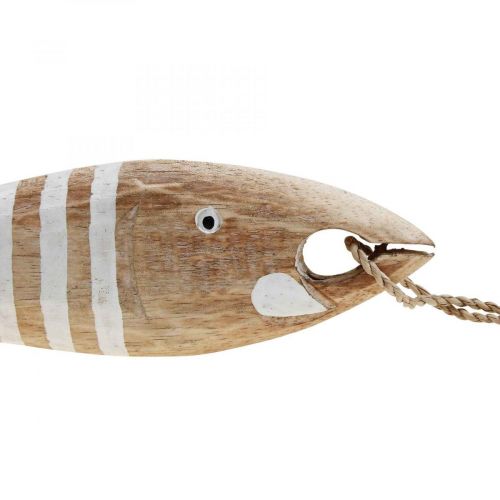 Product Wooden fish decoration maritime fish pendant wood 28.5cm