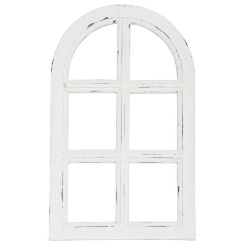 Wooden decoration Shabby Chic decoration window frame wood white 29.5×48cm