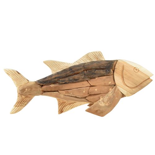 Product Wooden fish teak wood decoration fish table decoration wood 63cm