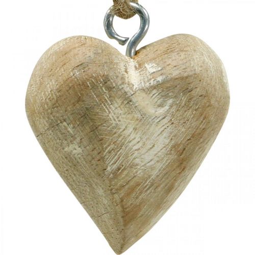 Product Wooden heart Christmas tree decoration 4.5cm 36 pcs