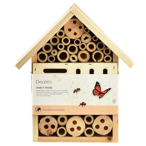 Product Insect hotel wood fir insect house natural H23,5cm