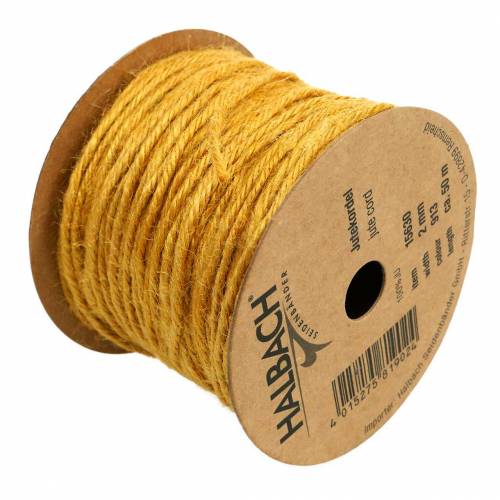 Product Jute Cord Yellow Ø2mm 50m