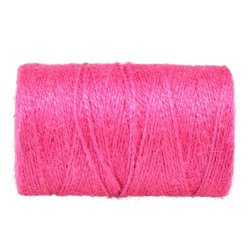 Product Jute ribbon jute cord ribbon jute fuchsia Ø2mm 200m