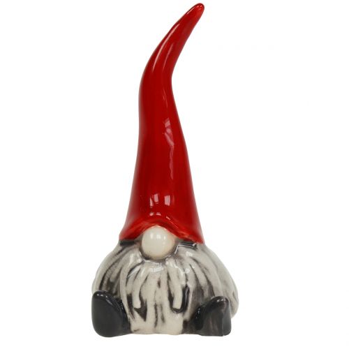 Floristik24 Ceramic figure elf 8.5cm red, white 1p