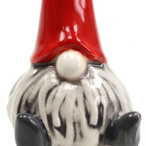 Floristik24 Ceramic figure elf 8.5cm red, white 1p