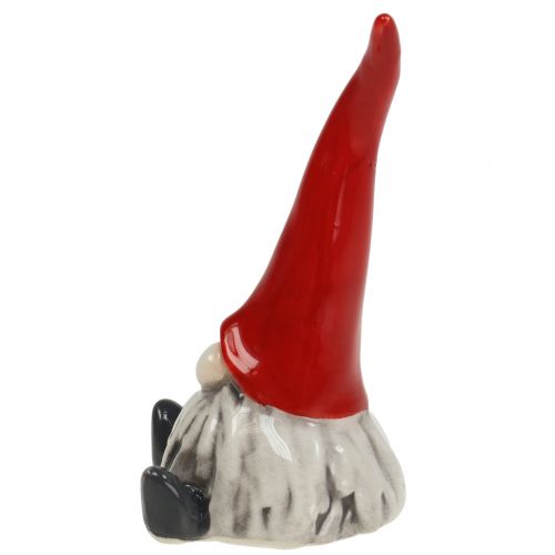 Floristik24 Ceramic figure elf 8.5cm red, white 1p