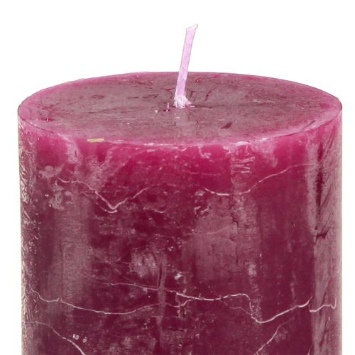 Product Candles Pink Berry Pillar Candles 3 Colors 60x80mm 12 Pcs