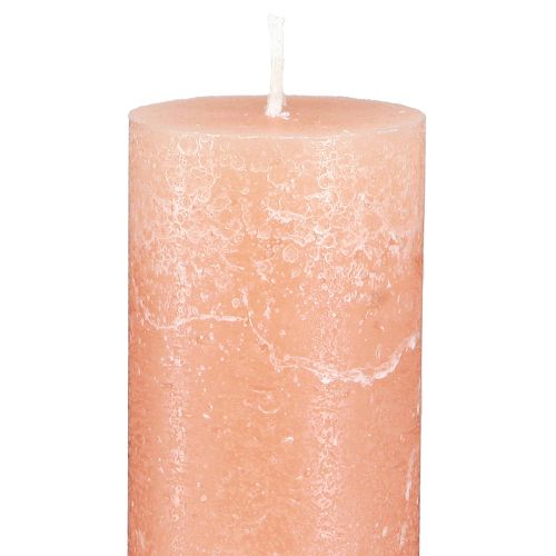 Product Candles Taper Candles Wax Candles Orange Peach 50x300mm 4 Pcs