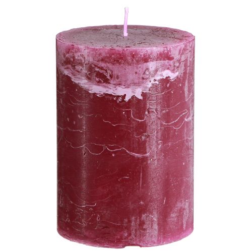 Candles dyed Berry pillar candles 85×120mm 2 pcs