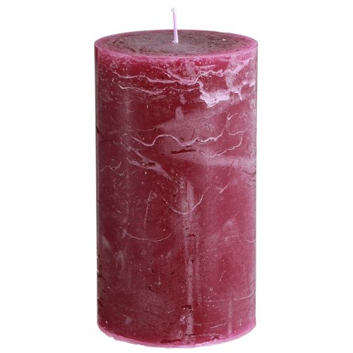 Floristik24 Candles dyed Berry pillar candles 85×150mm 2 pcs