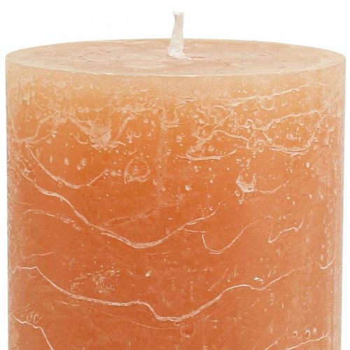 Product Solid Colored Candles Orange Peach Various Sizes