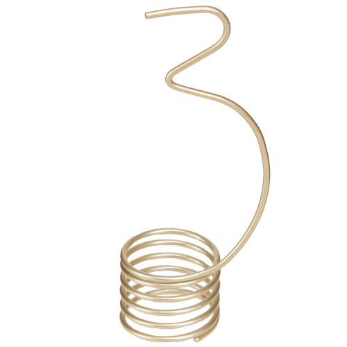 Product Candle decoration Advent numbers 1-4 matt gold metal H10cm 4 pcs