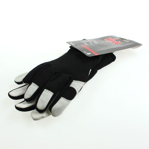 Product Kixx Lycra Gloves Size 8 Black, Light Gray