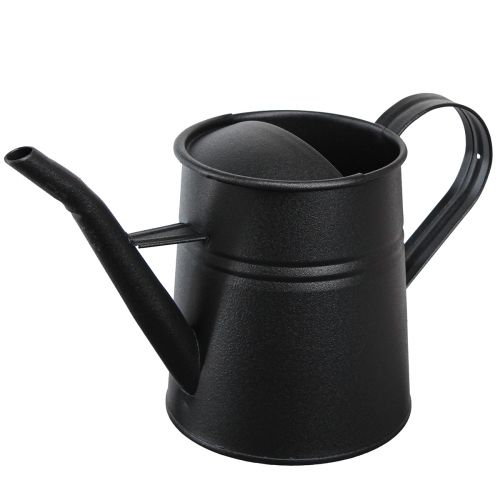 Floristik24 Small Decorative Watering Can Black Metal 30x13x17cm 1.7l