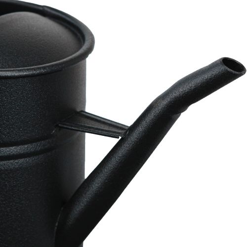 Product Small Decorative Watering Can Black Metal 30x13x17cm 1.7l