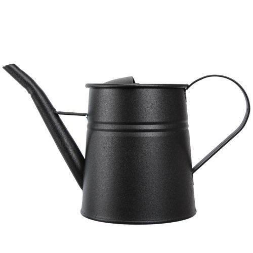 Product Small Decorative Watering Can Black Metal 30x13x17cm 1.7l