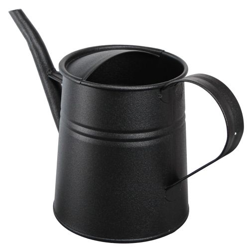 Product Small Decorative Watering Can Black Metal 30x13x17cm 1.7l