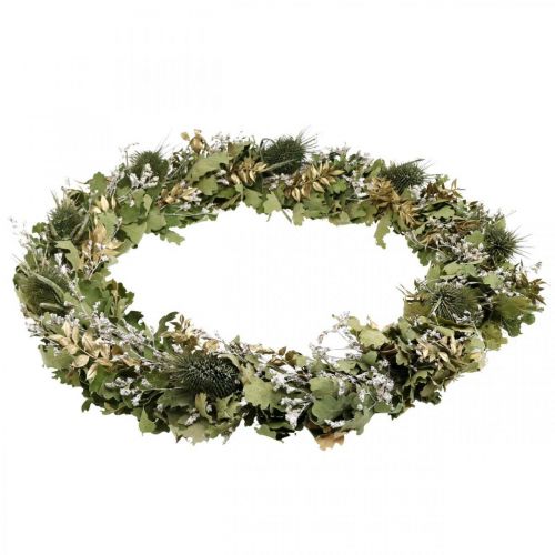 Product Christmas wreath dried wreath oak thistle Ø45cm