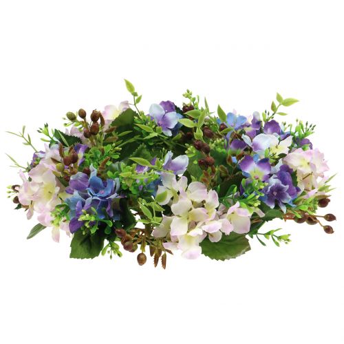 Product Wreath Hydrangea/Berries Purple Ø30cm