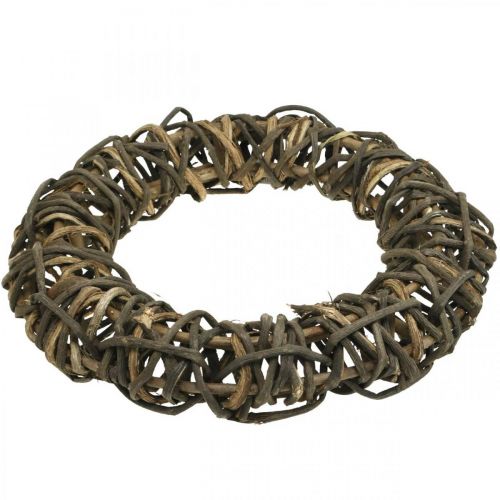 Product Vine Wreath Ø40cm Natural Braided decorative wreath of vine branches