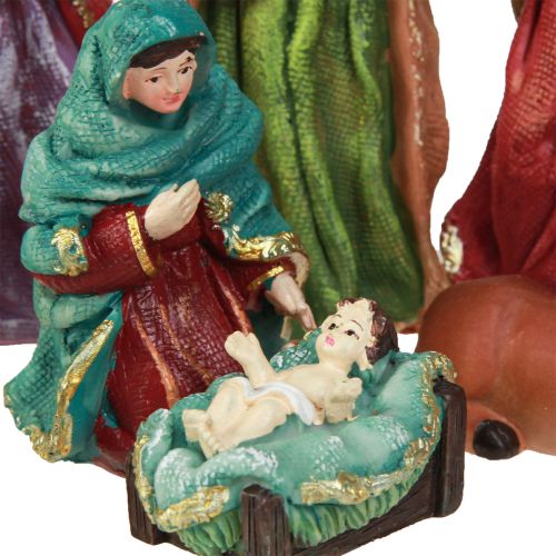 Product Nativity Figures Set Hand-Painted Polyresin 5.5-12cm 10pcs