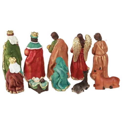 Product Nativity Figures Set Hand-Painted Polyresin 5.5-12cm 10pcs