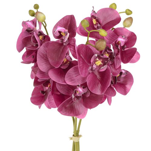 Product Artificial Orchids Purple Artificial Flowers Like Real 56cm 3 Pcs