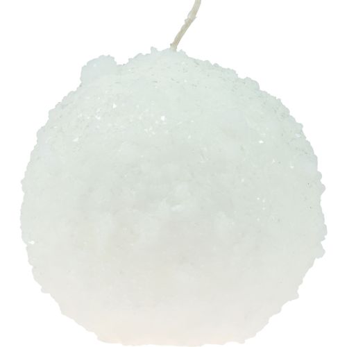 Product Ball candles white snowball candles ball candles Ø10cm 4 pcs