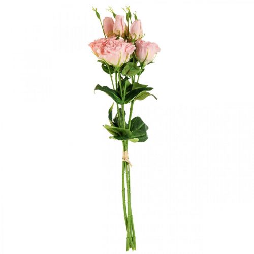 Product Artificial Flowers Lisianthus Pink Artificial Silk Flowers 50cm 5 Pcs