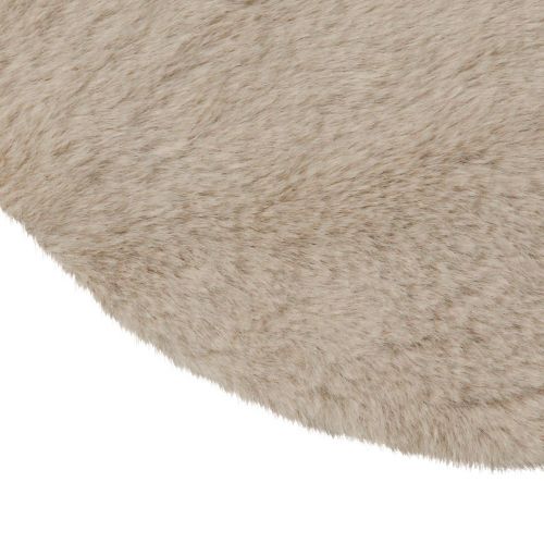 Product Faux fur decorative fur round table runner fur carpet beige Ø38cm