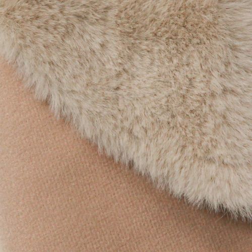 Product Faux fur decorative fur round table runner fur carpet beige Ø38cm