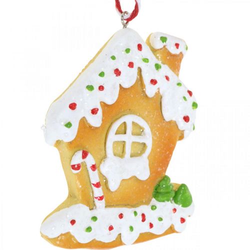 Product Gingerbread House Christmas Tree Decoration Gingerbread House H9cm 3 pcs