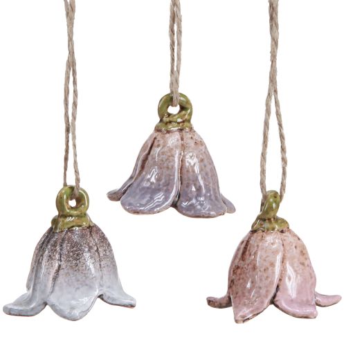 Lily of the Valley Ceramic Flower Decoration for Hanging Ø5cm 6 pcs