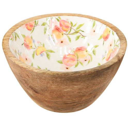 Mango wood decorative bowl peach wooden bowl Ø12.5cm 2pcs