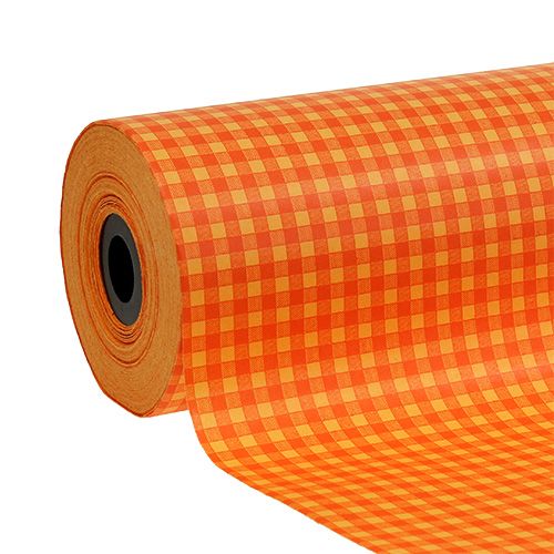 Cuff paper 25cm 100m orange check